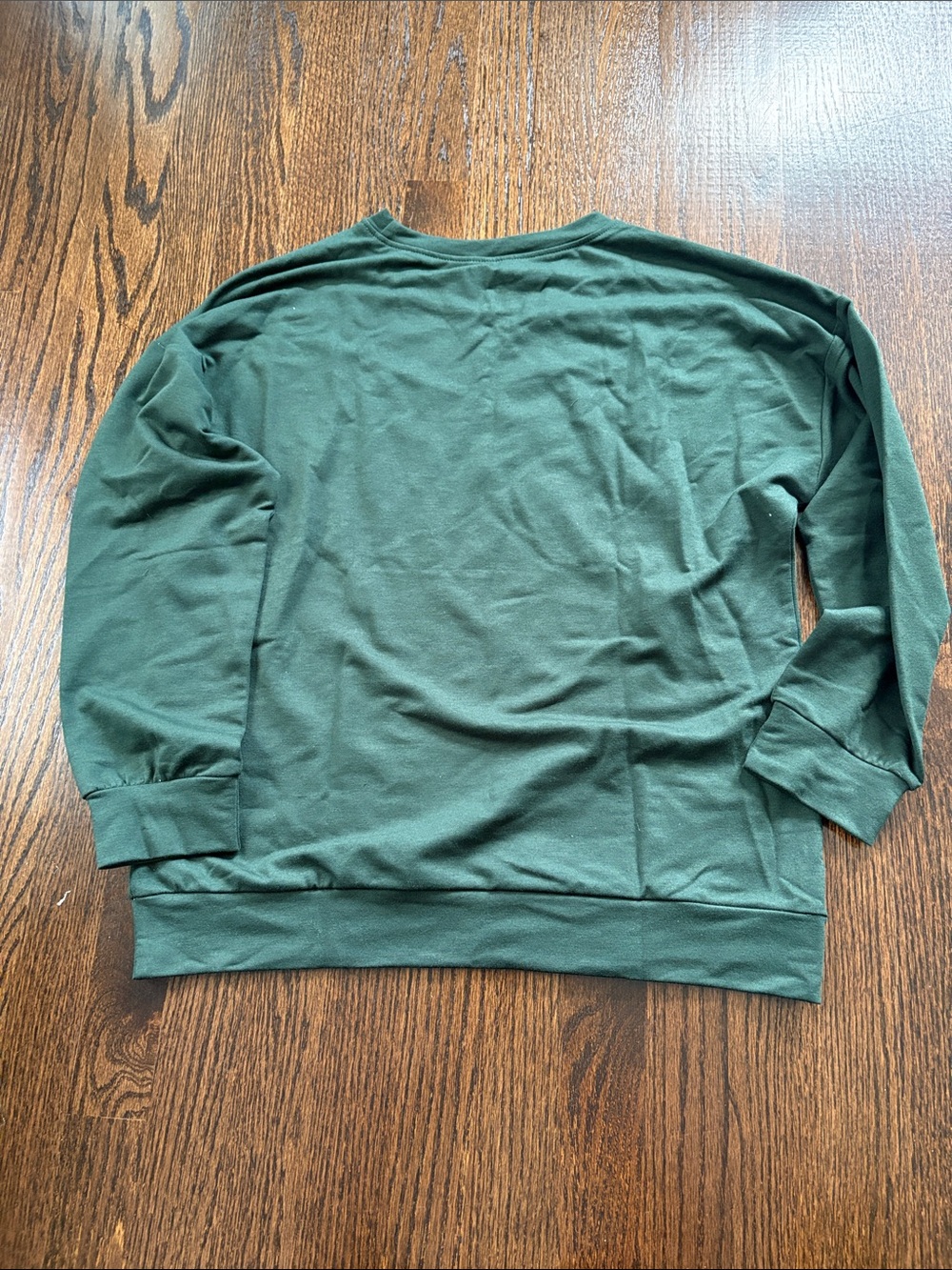 Dark Green Sweatshirt with White Mickey Silhouette - Picture 5 of 5